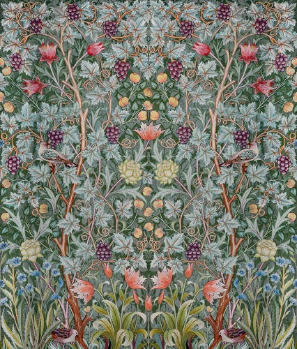 Midbec Tapeter - Vine Embroidery