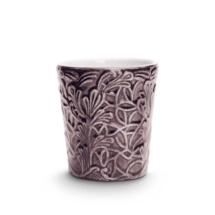 Lace Mugg 30 cl Plommon