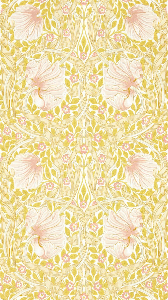 Pimpernel Sunflower/Pink Simply Morris Wallpapers