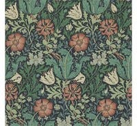 Compton Indigo/Russet Morris and Friends Wallpa