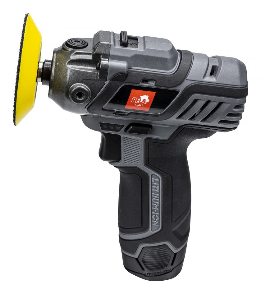 PELA Polermaskin 12V, inkl. 2 st batterier & laddare