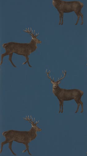 Sanderson - Evesham Deer Indigo Arboretum Wallpapers