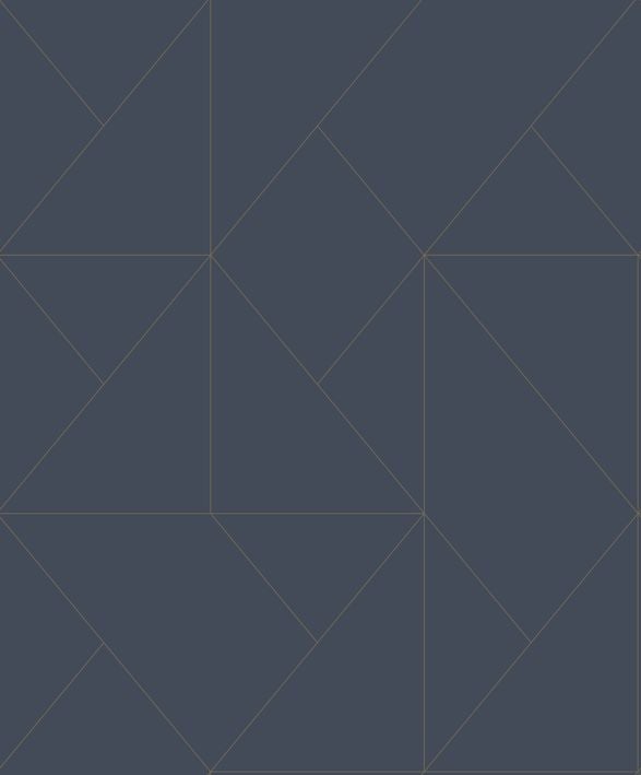 Casadeco - Subtilite Bleu Encre Alchimie Cad