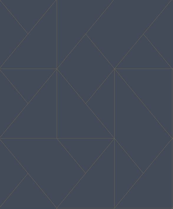 Casadeco - Subtilite Bleu Encre Alchimie Cad