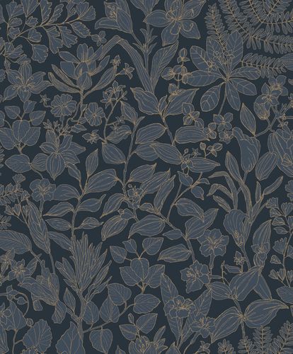 Casadeco - Esquisse Bleu Encre Gardens
