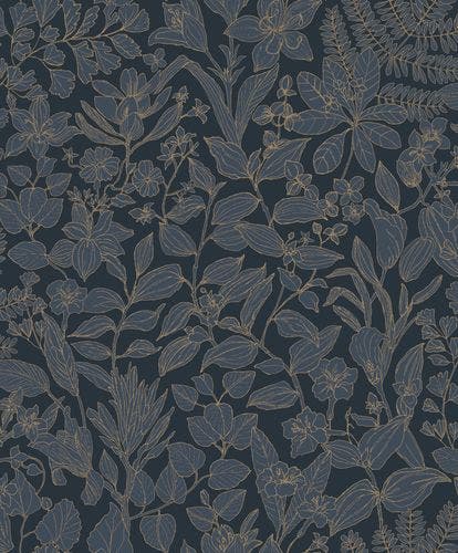 Casadeco - Esquisse Bleu Encre Gardens