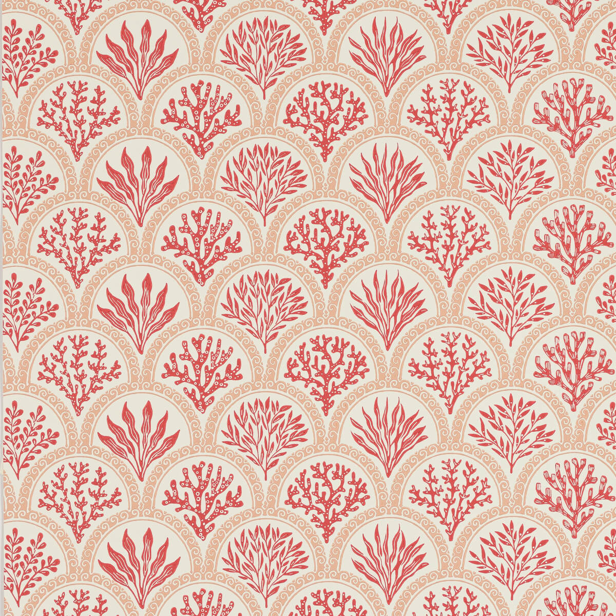 Jane Churchill - Coralli Pink/Red