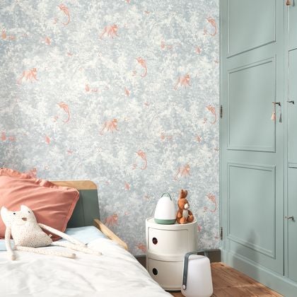 Casadeco - Jardin Des Merveilles Ble Voyage Onirique