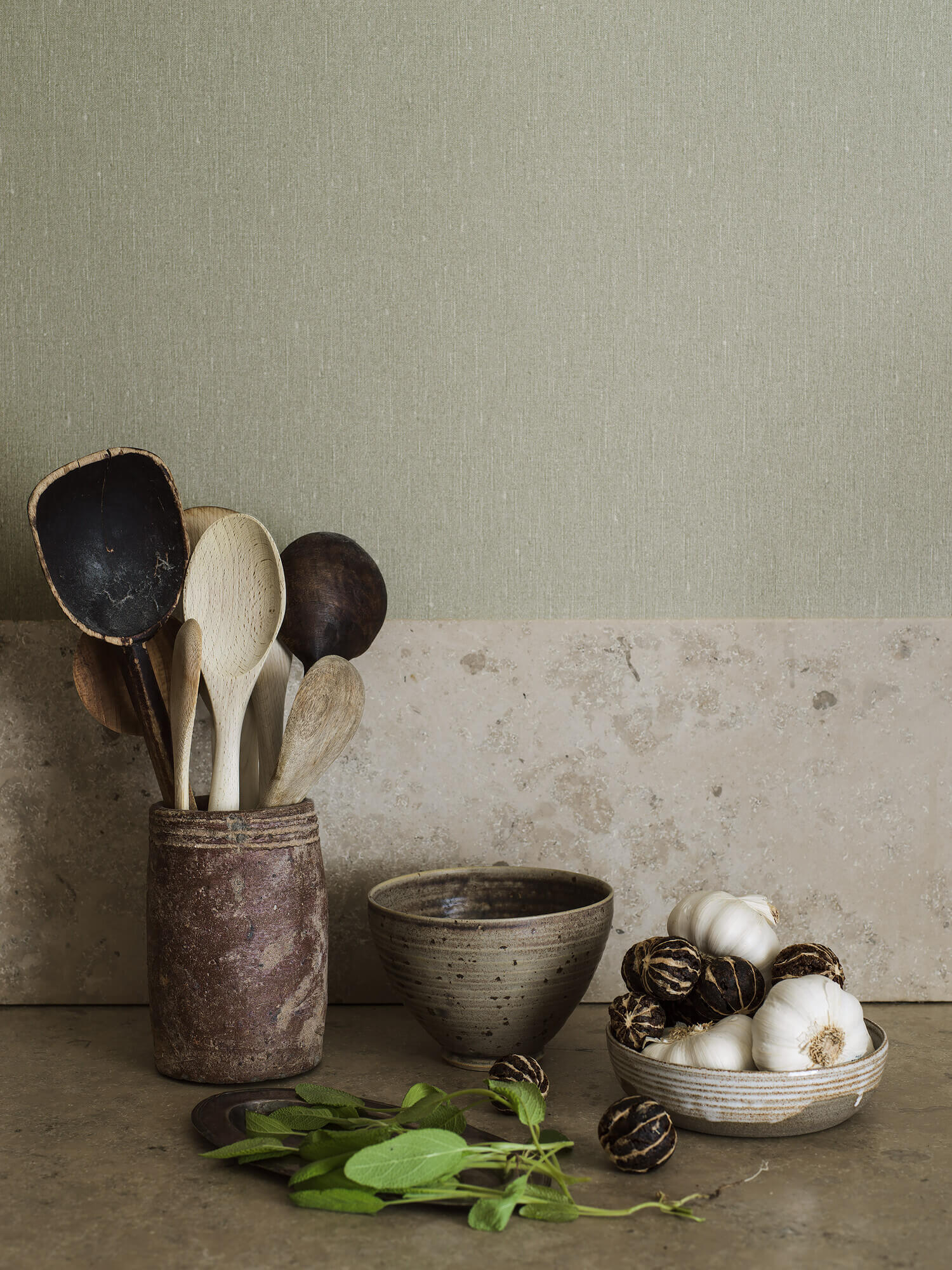 Boråstapeter - Soft Olive