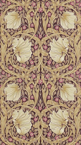 Morris & Co - Pimpernel Fig/Sisal Morris and Friends Wallpa