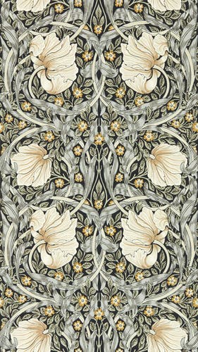 Morris & Co - Pimpernel Ink/Sage Morris and Friends Wallpa