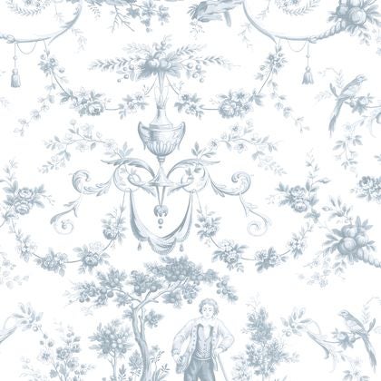 Casadeco - L'Orangerie Bleu Grise Les Belles Toiles De Jouy