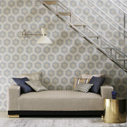 Zoffany - Spark Sapphire Quartz Wallpapers