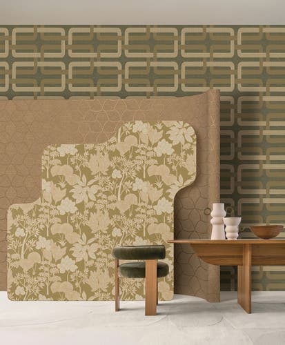 Casamance Inara Kaki/Doré