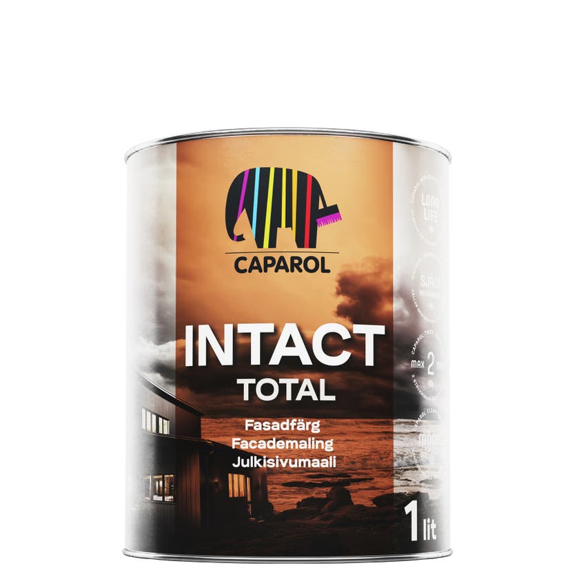 Fasadfärg Intact Total 1 L Svart
