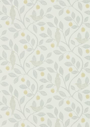 Sanderson - Damson Tree Dijon/Mole Potting Room Wallpapers