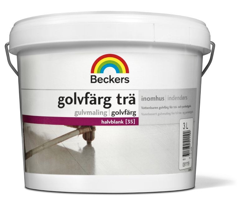 Golvfärg Trä 10 L Vit