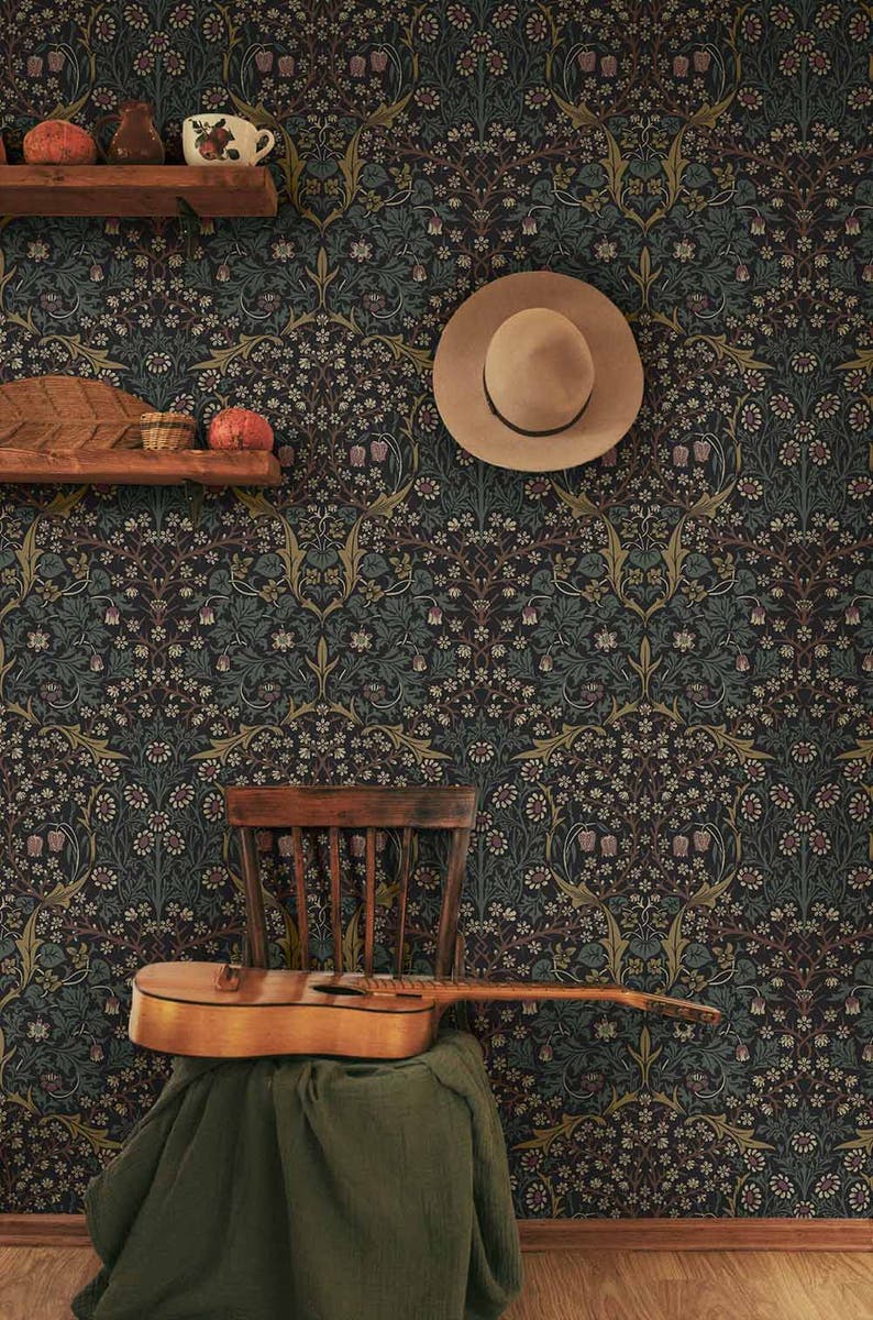 Carma - Peel & Stick Victorian Garden Blacksmith & Cliffside NW44516