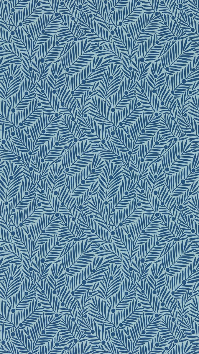 Morris & Co - Yew & Aril Indigo Bedford Park Wallpapers