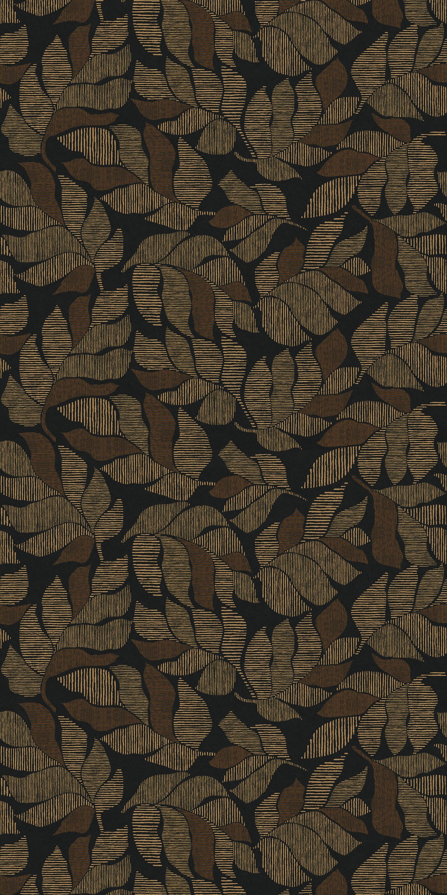 Casamance Lontara Noir/Doré