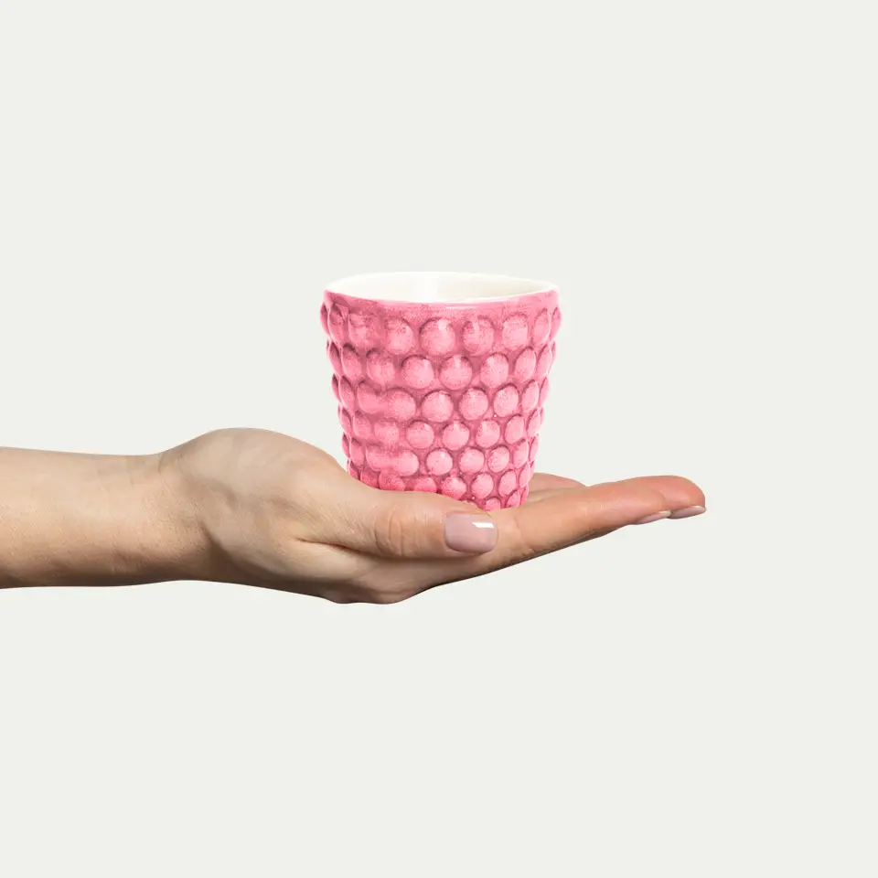 Bubbles Espressokopp 7 cm Rosa