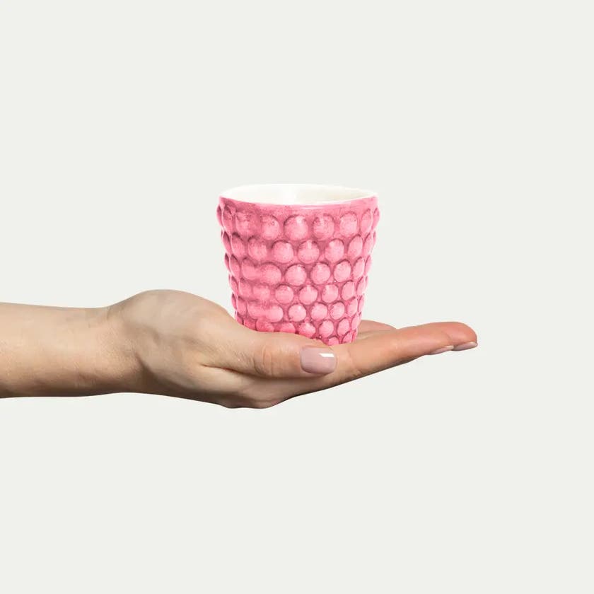 Bubbles Espressokopp 7 cm Rosa