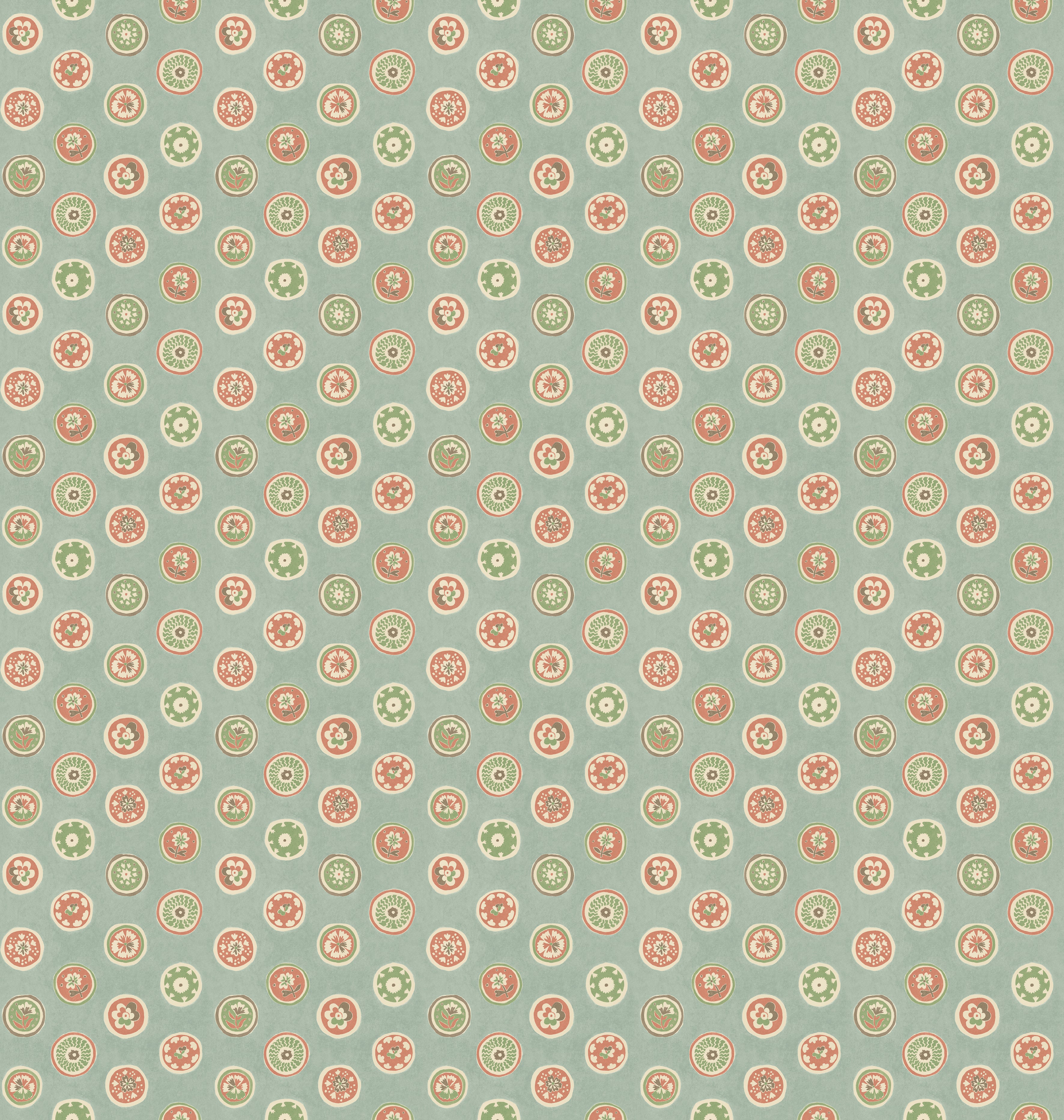 Court Buttons Aqua/Red
