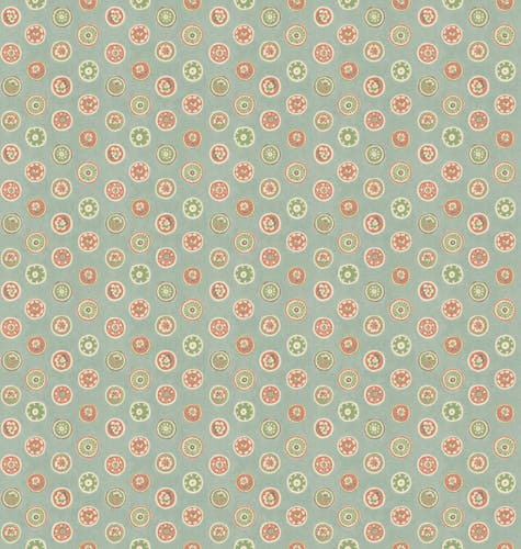 Court Buttons Aqua/Red