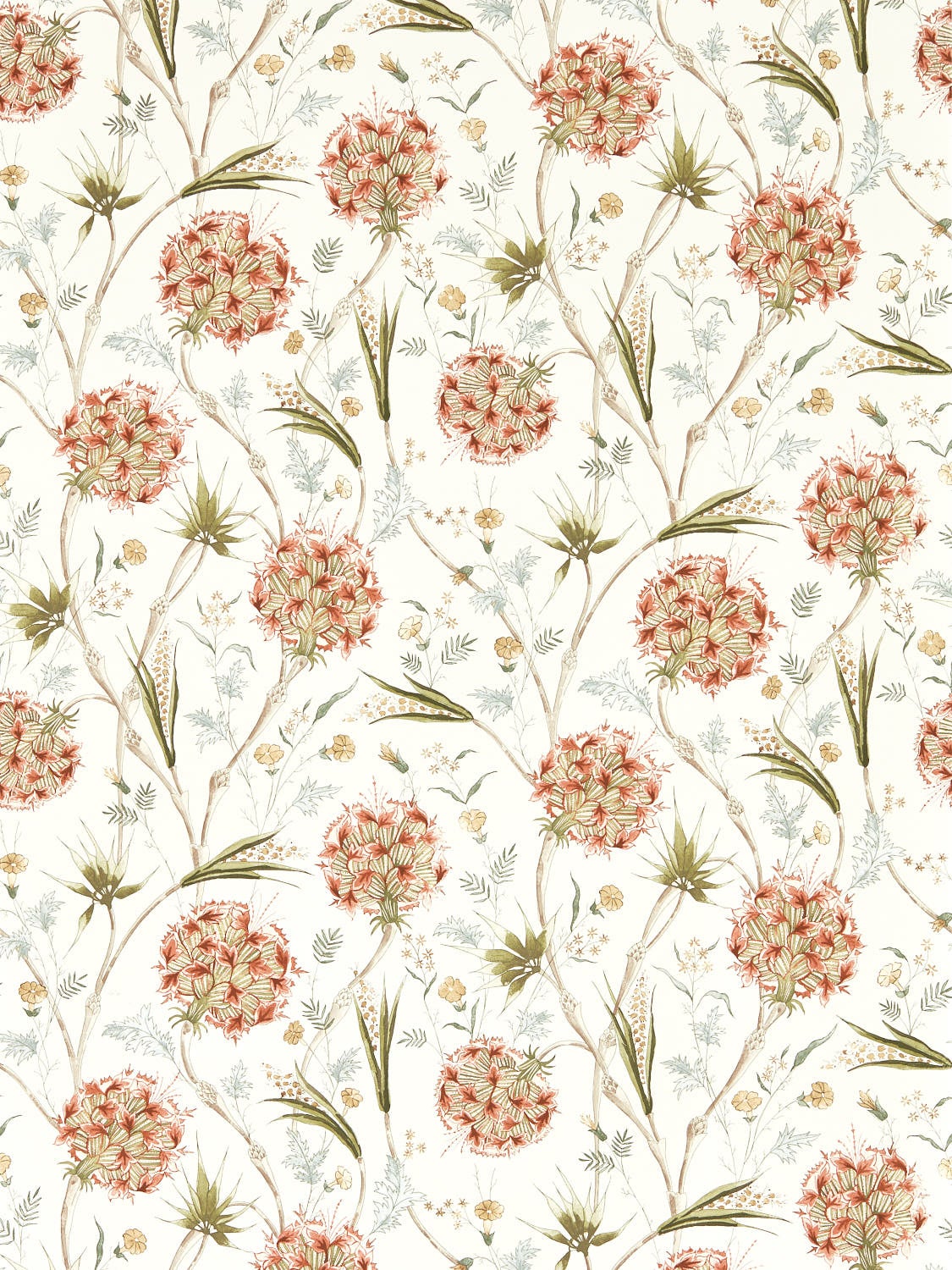 Zoffany - Wallichi Russet/Olive Indienne Wallcoverings