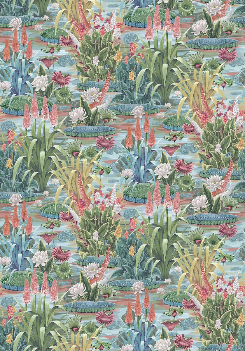 Osborne & Little - Elysium Mural Aqua