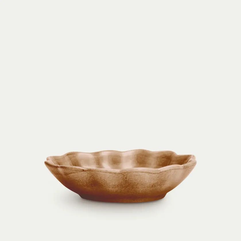 Oyster Skål 18x16 cm Cinnamon