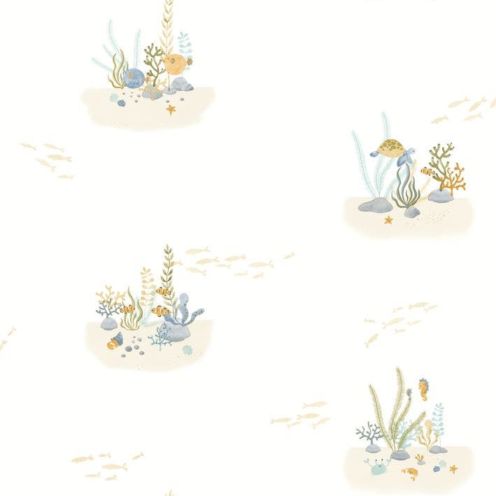 CORAL REEF VERT AQUA ONCE UPON A TIME 2