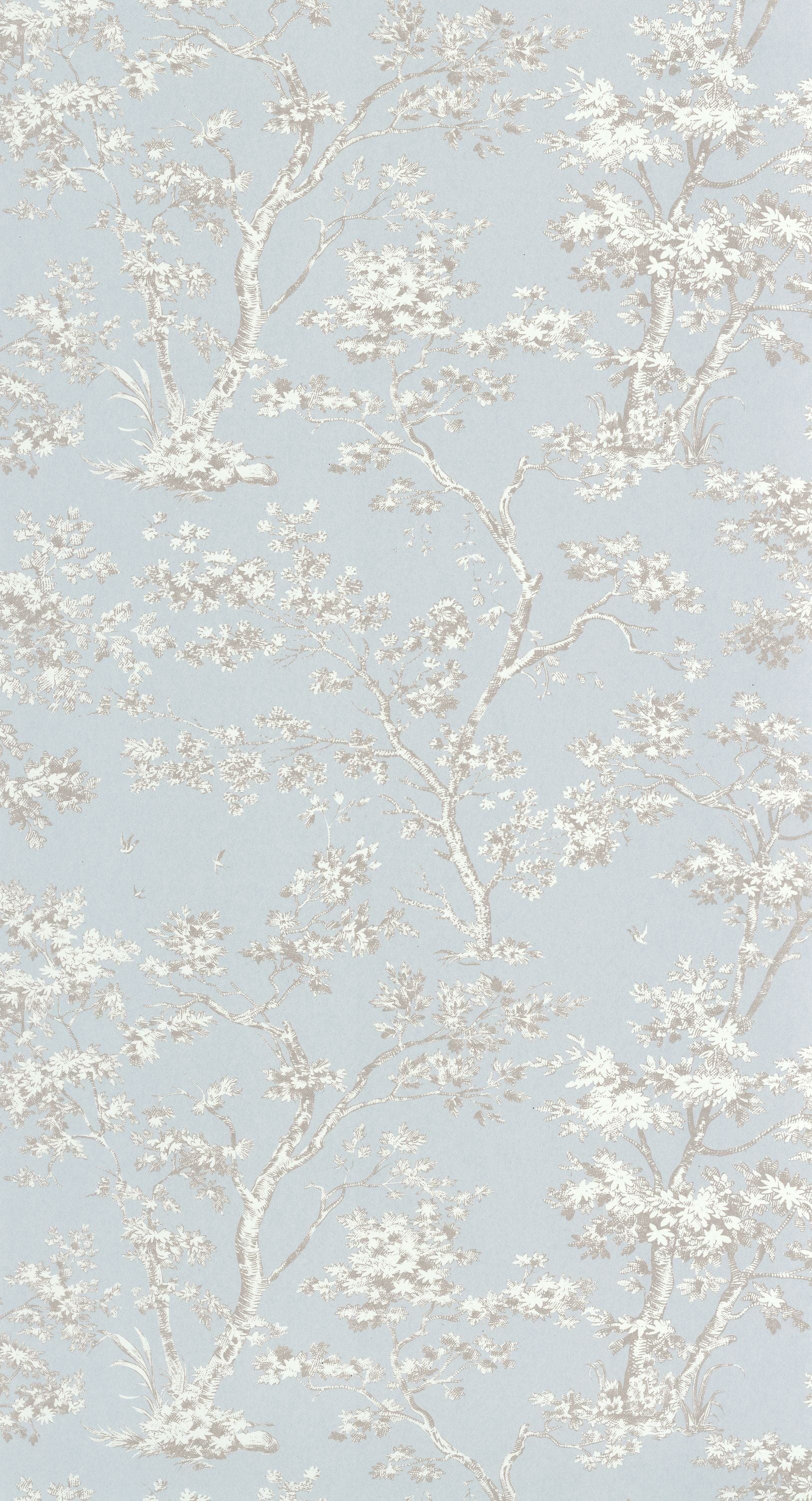 Casadeco Arbre Taupe /Bleu Doux