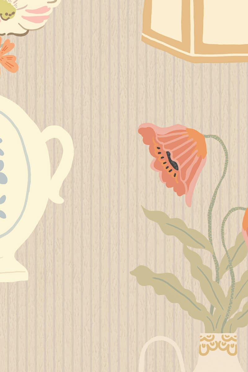 Majvillan - Floral Daiquiri Misty Gray