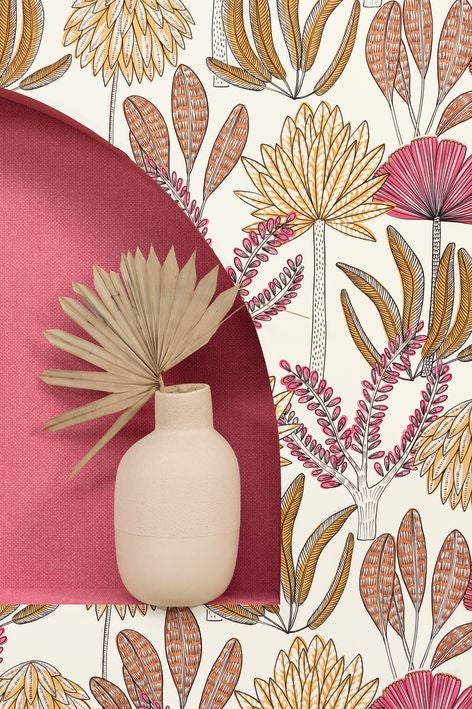 Caselio - Uni Mat Fuchsia Damier