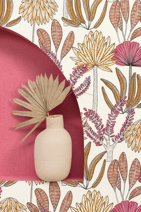 Caselio - Uni Mat Fuchsia Damier