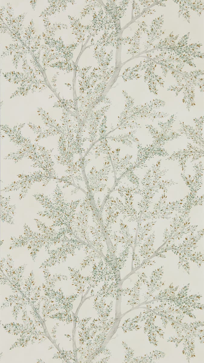 Sanderson - Farthing Wood Sage Grey Elysian Wallpapers
