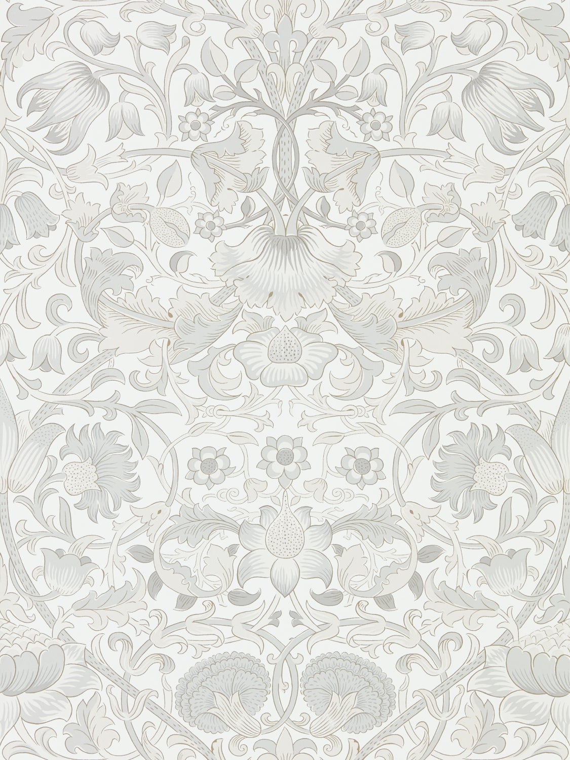 Morris & Co - Pure Lodden Chalk/Eggshel Morris Pure Wallpapers