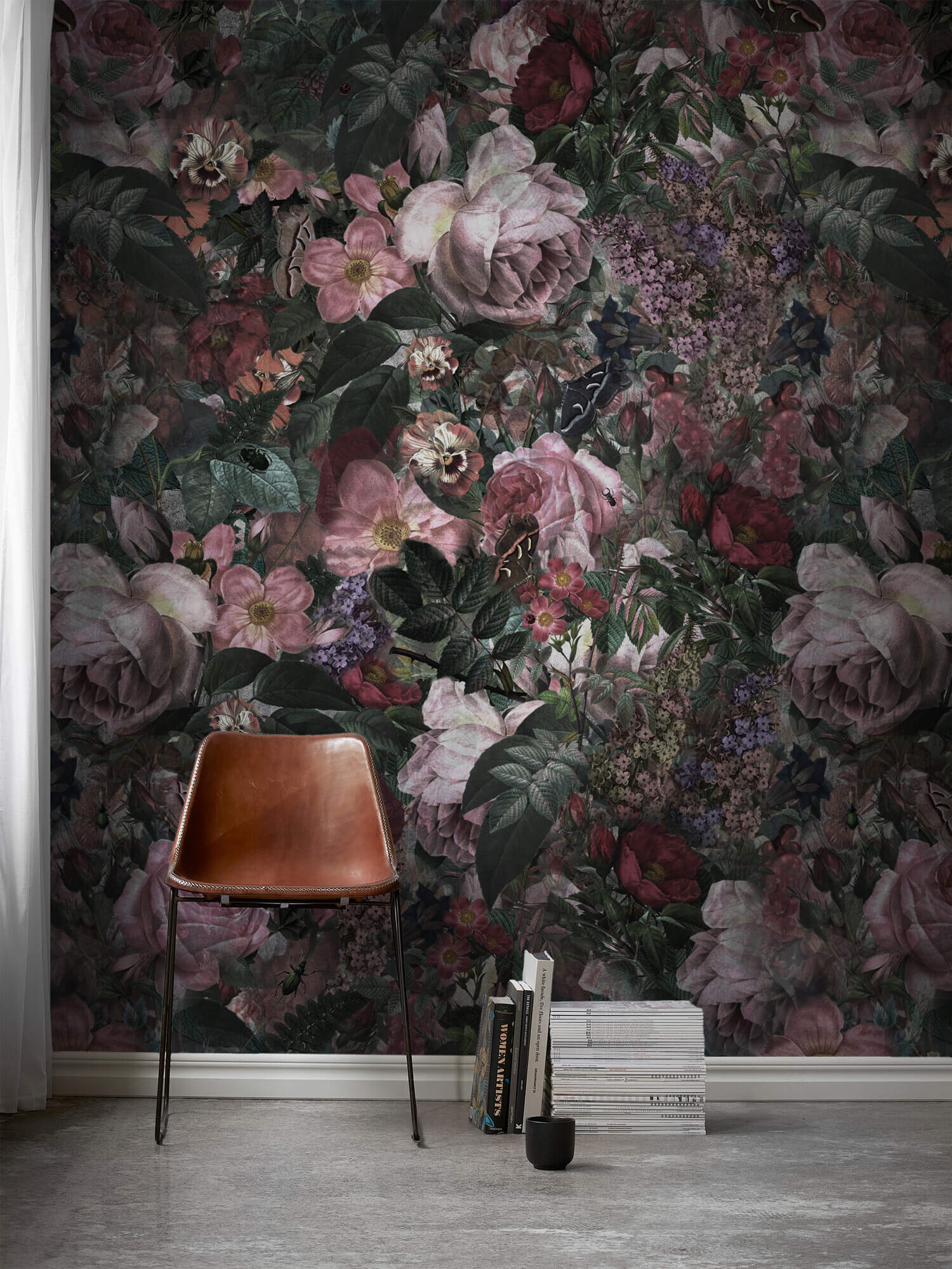 Boråstapeter - Dark Floral