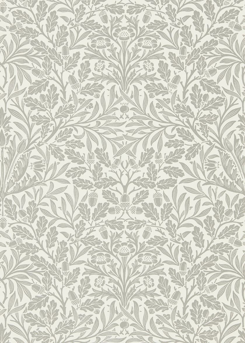 Pure Acorn Ecru/Pewter Morris Pure Wallpapers