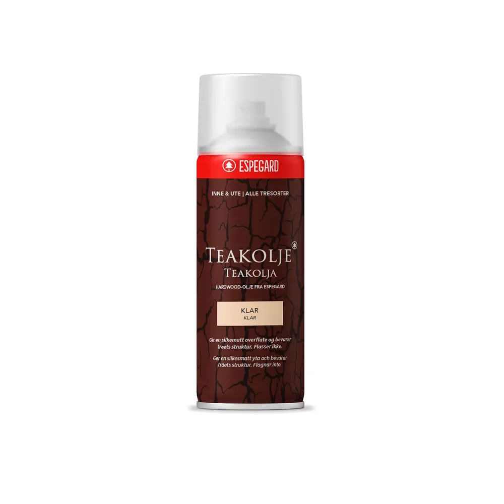 Teakolja klar spray 500ml