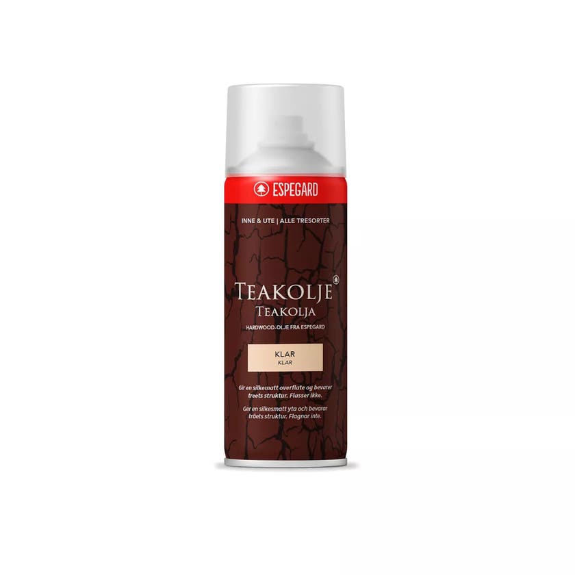 Teakolja klar spray 500ml