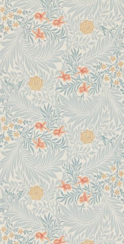 Morris & Co - Larkspur Slate/Russet Morris and Friends Wallpa