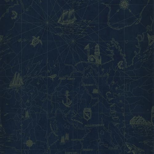 Ralph Lauren - Shipping Lanes Map Brilliant Blue