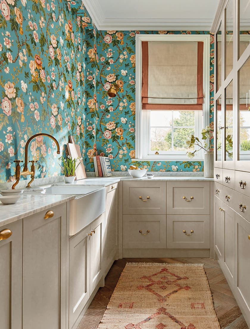 Sanderson - Hykenham High Sea/Ginger Sanderson One Sixty Wallp