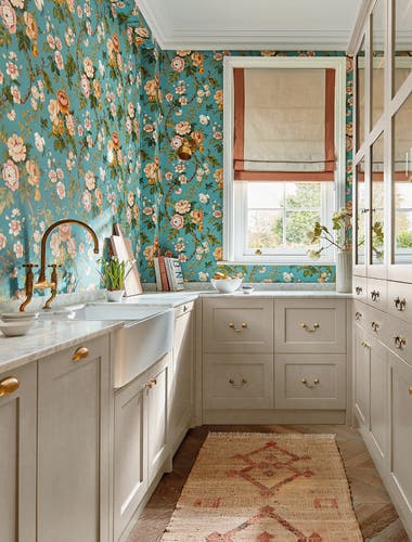 Sanderson - Hykenham High Sea/Ginger Sanderson One Sixty Wallp
