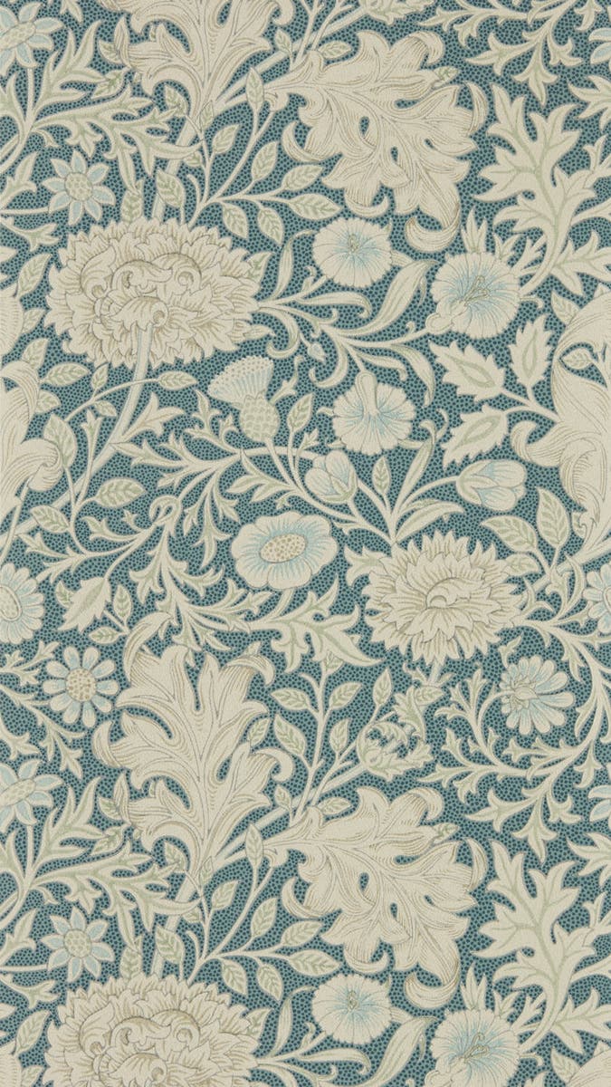 Morris & Co - Double Bough Slate Blue Melsetter Wallpapers