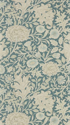 Morris & Co - Double Bough Slate Blue Melsetter Wallpapers