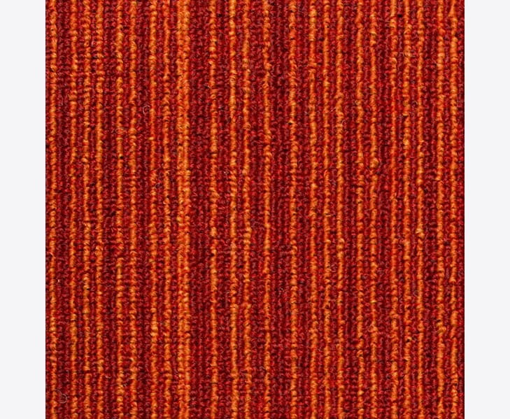 Compact Square Stripe rö Golvabia Textilgolv