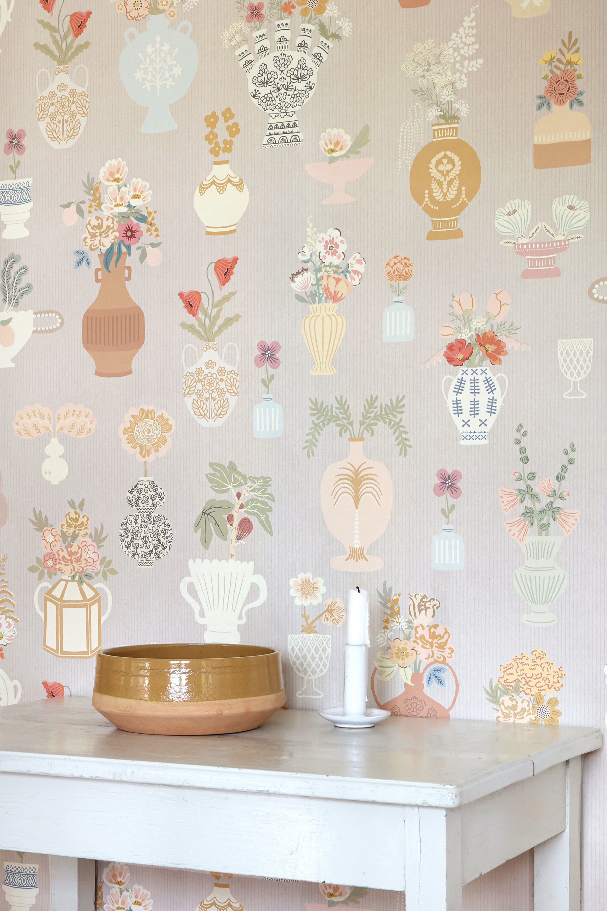 Majvillan - Floral Daiquiri Misty Gray